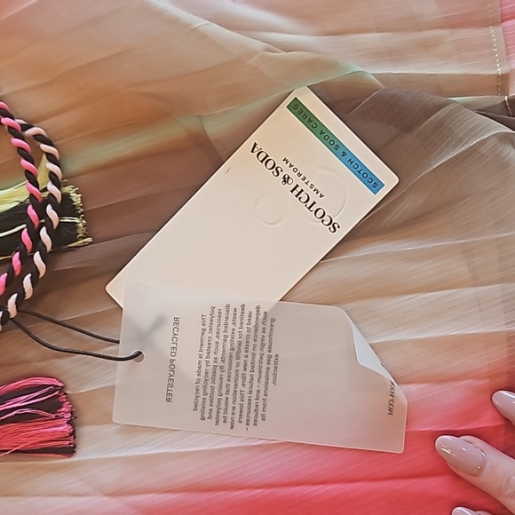 NWT Scotch & Soda | Pleated Rainbow Sleeveless Top | Womens 40 (Large) - Picture 7 of 9